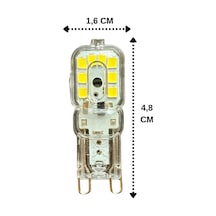6 Adet Osaka 3w Beyaz Işık 6500k Dim Edilebilir G9 Duylu Led Kapsül Ampul