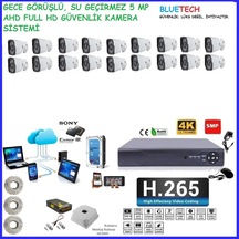 Blueteh 18 Kameralı 1440P 5Mp Ahd Güvenlik Kamera Sistemi