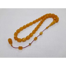 Bünyamin Barlak Usta Kapsül Kesim Sarı Ateş Kehrbr Tesbih 8.5x11