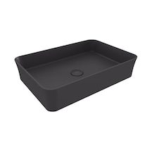 Bocchi Sottile Slim Line Çanak Lavabo 55 Cm Mat Antrasit 1476-020-0125 Bocchi Sottile Slim Line Çanak Lavabo 55 Cm Mat Antrasit 1476-020-0125