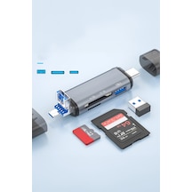 3'ü Bir Arada Çok Fonksiyonlu Kart Okuyucu Type C Android Telefon Otg Kart Okuyucu