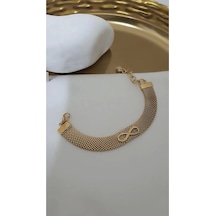 Çelik Hasir Model Sonsuzluk Simgeliyor Bileklik Çok Renkli