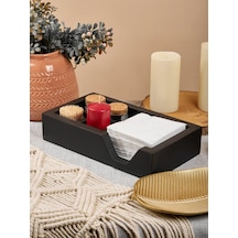 Oktaur Büyük Ahşap Masa Peçetelik 451687093 Siyah