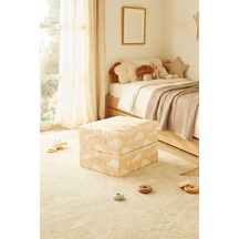 Ocean Home Textile 2'li Çocuk Odası Sevimli Balina Destekli Kutu Hurç Set 31 X 38 X 12 Cm Bej