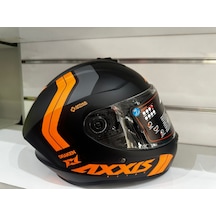 Axxis Draken S B4 Slıde Mat Flour Kask Siyah Turuncu