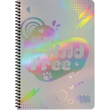 Keskin A4 Pp Kapak Nano Spiralli Defter - Wild Free Çok Renkli