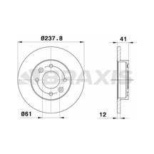 Renault Flash Fren Diski On 1989-1995 Braxıs Ae0014 2adettir