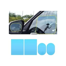 Buffer 4 Parça Yan Aynalar Ve Yan Camlar İçin Araç Ayna Yağmur Kaydırıcı Ve Cam Buğu Önleyici Film Seti