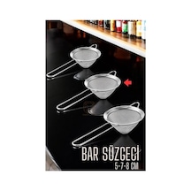 Bar Süzgeci Bar Strainer 3 Boy Set 5 7 8 Cm Siyah