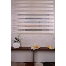 Açık Gri Kendinden Desenli Etek Dilimsiz Ds11747 V3 Zebra Stor Güneşlik Perde