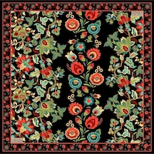 La Boutique Güz Yaz Serinliği Eşarp 2400-04 90x90 Karışık