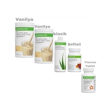 1 Aylık Set 2 Vanılyalı Shake Aloe Çay Thermo