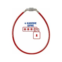 4 Kademe Şifreli 50 Cm Bisiklet Kilidi 427626 No Color - 5694649 No Color