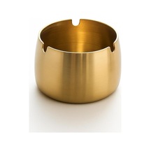 Gold Metal Küllük, Modern Tasarım Lüks Kül Tablası, Şık Ve Zarif Dekoratif Masaüstü Küllük, Ev Ve Ofis İçin İdeal Altın Rengi Kül Tepsisi, Kolay Temizlenir Metal Kül Kabı