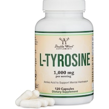 Double Wood L-tyrosine Tirozin Memory Attention And Focus Amino 1,000mg 120 Veggie Caps Aromasız