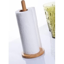 Yuvarlak Şekilli Bambu Kağıt Havluluk & Peçetelik Ahşap 22 X 12 -