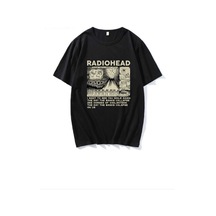 Kozia Outdoors Malkocbey Radihead Baskılı Oyaka Oversize Unisex T-şhirt Siyah SIYAH