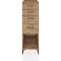 Kronos Dolap 4 Çekmeceli 44x59x134 Çam-çam Çam