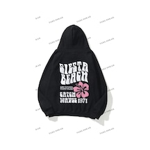 Tarzsokak Y2k Unisex Siesta Beach Sweatshirt Kod 1997 Siyah
