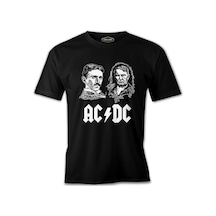 Ac Tesla Vs. Dc Edison Siyah Erkek Tshirt