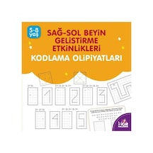Kodlama Olimpiyatları 5 - 8 Yaş Mor Kelebek: Sağ - Sol Beyin Geliştirme Etkinlikleri- Halk Kitabevi