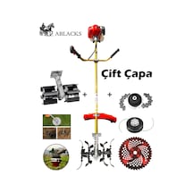 Ablacks C-52 Yan Tırpan + Toprak Çapalama Aparatı + Zincirli Başlık 2 Adet Çapa