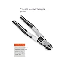 9 İnç Çapraz Pense, Çok Fonksiyonlu Mengene Pense, Elektrikçiler İçin Pense, Endüstriyel Sınıf, Büyük Ölçekli, Ev Tipi Çelik Kesiciler, Evrensel Ve Güçlü