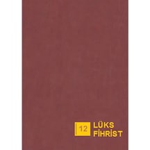 Gülpaş 20X28 12’Li Ciltli Ticari Fihrist Bordo