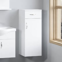 Denko Akyazı 35 Cm Mdf Beyaz Banyo Boy Dolabı Beyaz