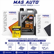 Volkswagen Golf 7 Audi A3 Seat Leon Skoda Octavia Jetta 1.4 Tsı Bakım Kiti Liqui Moly Top Tec 4200 5w30