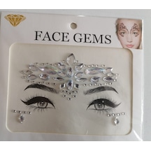Kendinden Yapışkanlı Yüz Taşı Sticker Face Gems Model model 13