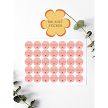 100 Adet Teşekkür Ederiz Stickers Paketleme Kargo Çıkartma Pyt0fd