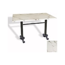 Çipa Döküm Ayak Masa 80x120 Cm - Werzalit, Wermodin Ve Allzalit Tabla - Afyon Mermer Çok Renkli