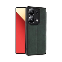 Redmi Note 13 4g Kılıf Flip Cover - Koyu Yeşil Bz8683140759254