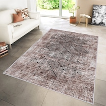 Rovigo Home Dijital Baskı Yıkanabilir Kaymaz Taban Salon Halısı RVG0157-SD829 Çok Renkli