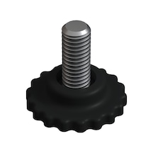 Cateksss M8 Ayar Vidası, Tırtıllı Vida, Bingo Ayak, Pingo Ayak Çap: 30 Mm Vida Uzunluğu 20 Mm Siyah - 44 Lü Paket