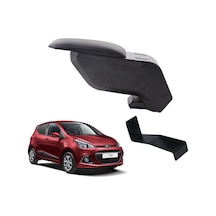 Hyundai İ10 2014 Delmesiz Çelik Ayaklı Siyah Kolçak Kol Dayama