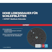 Professional 1x Expert Multihole Taban Üniversal Tipler Orta, Ø 150 Mm, Aksesuar Titreşimli Zımpara Makinesi