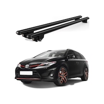 Kanca Toyota Auris Touring 2013 Ve Sonrası Uyumlu Siyah Kilitli Ara Atkı 110cm Port Bagaj Tavan Barı