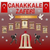 Çanakkale Zaferi Premium Vinil Pano 160 160 Cm 01 Tek Parça 7