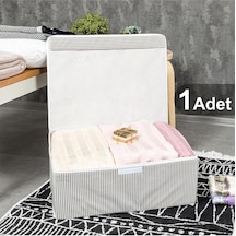 Alas Çok Amaçlı Kutu Baza Gri Çizgili 50x40x19 Cm 9945 Gri