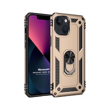 Microsonic Apple Uyumlu iPhone 13 Kılıf Military Ring Holder