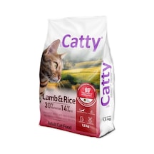 Catty Kuzu Etli ve Pirinçli Yetişkin Kedi Maması 1500 G