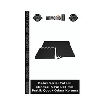 Delux Serisi Tatami Minderi Siyah-13 Mm Pratik Çocuk Odası Koruma