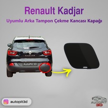 Renault Kadjar 2015-2018 Uyumlu Arka Tampon Çeki Demiri Kapağı