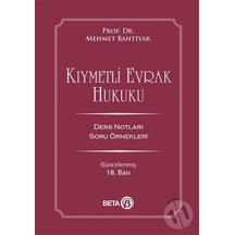 -Kıymetli Evrak Hukuku - Mehmet Bahtiyar