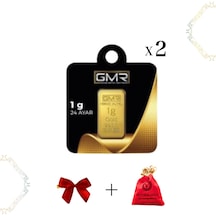 2 Adet 1 Gr 24 Ayar Altın Gmr