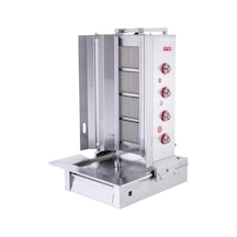Işıkgaz Silverinox Doğalgazlı 4 Radyanlı Alttan Motorlu Döner Ocağı
