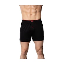 6'lı Erkek Havlu Bel Rahat Kesim Pamuk Boxer-gümüş 4020 Siyah