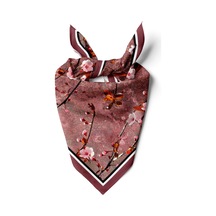 Kızıl Ağaç Desen 55x55cm Bandana/fular Çok Renkli